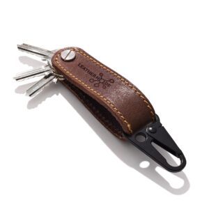 Key Organiser Clip Brown 2